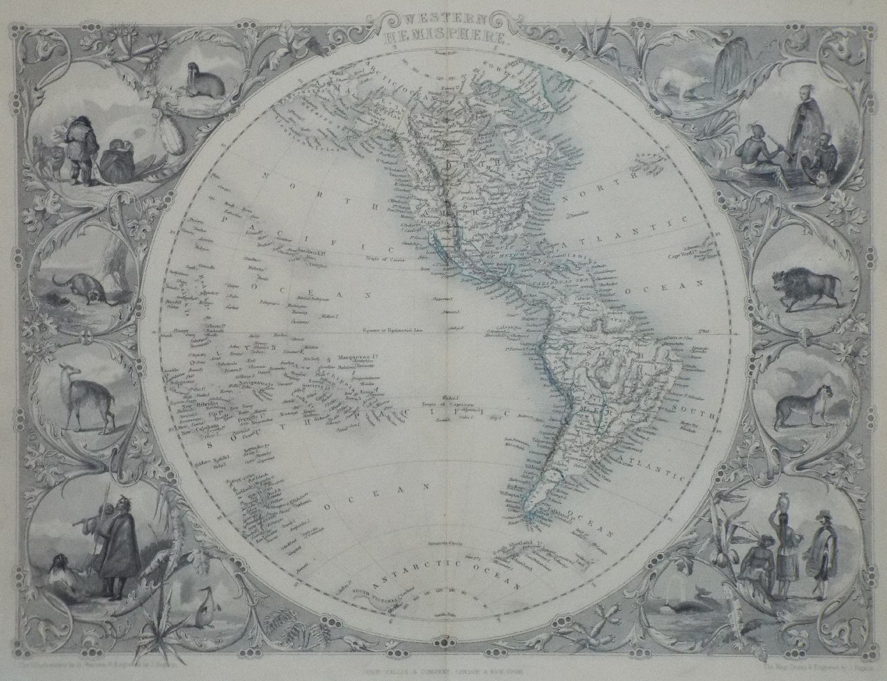 Map of Western Hemisphere